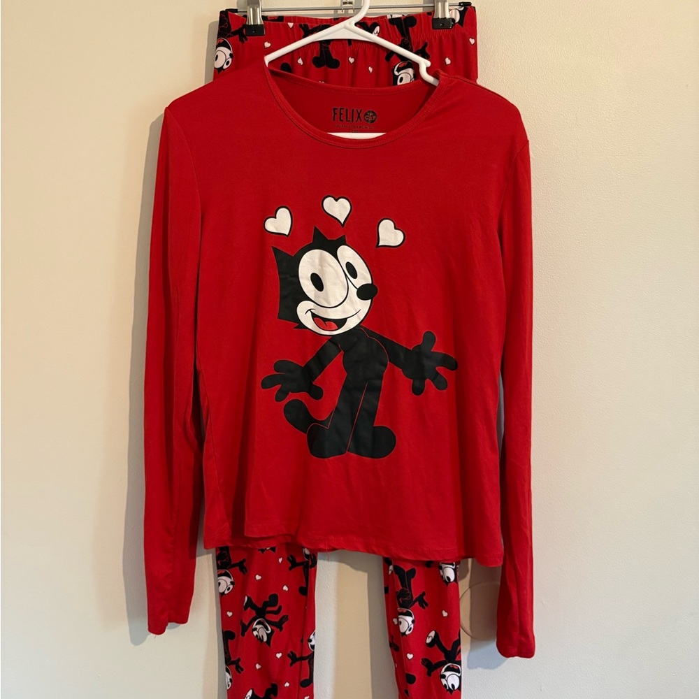 Felix the Cat Red Kids Pajamas